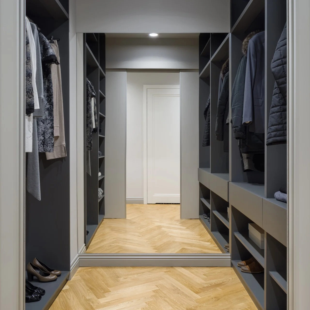 Walk in Wardrobe Complementary Shades in London