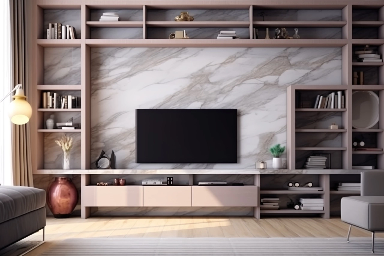 Open Plan Bespoke Media Unit in London