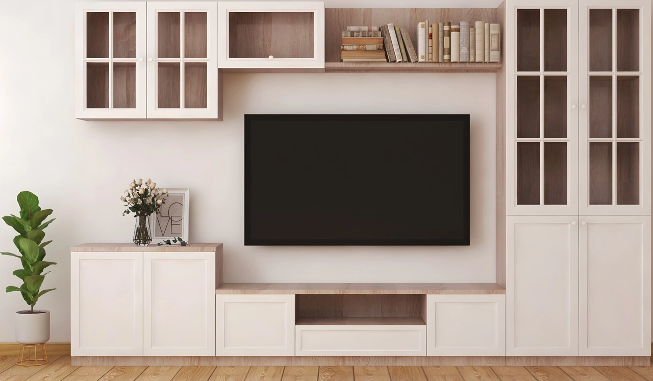 Open Plan Bespoke Media Unit in London