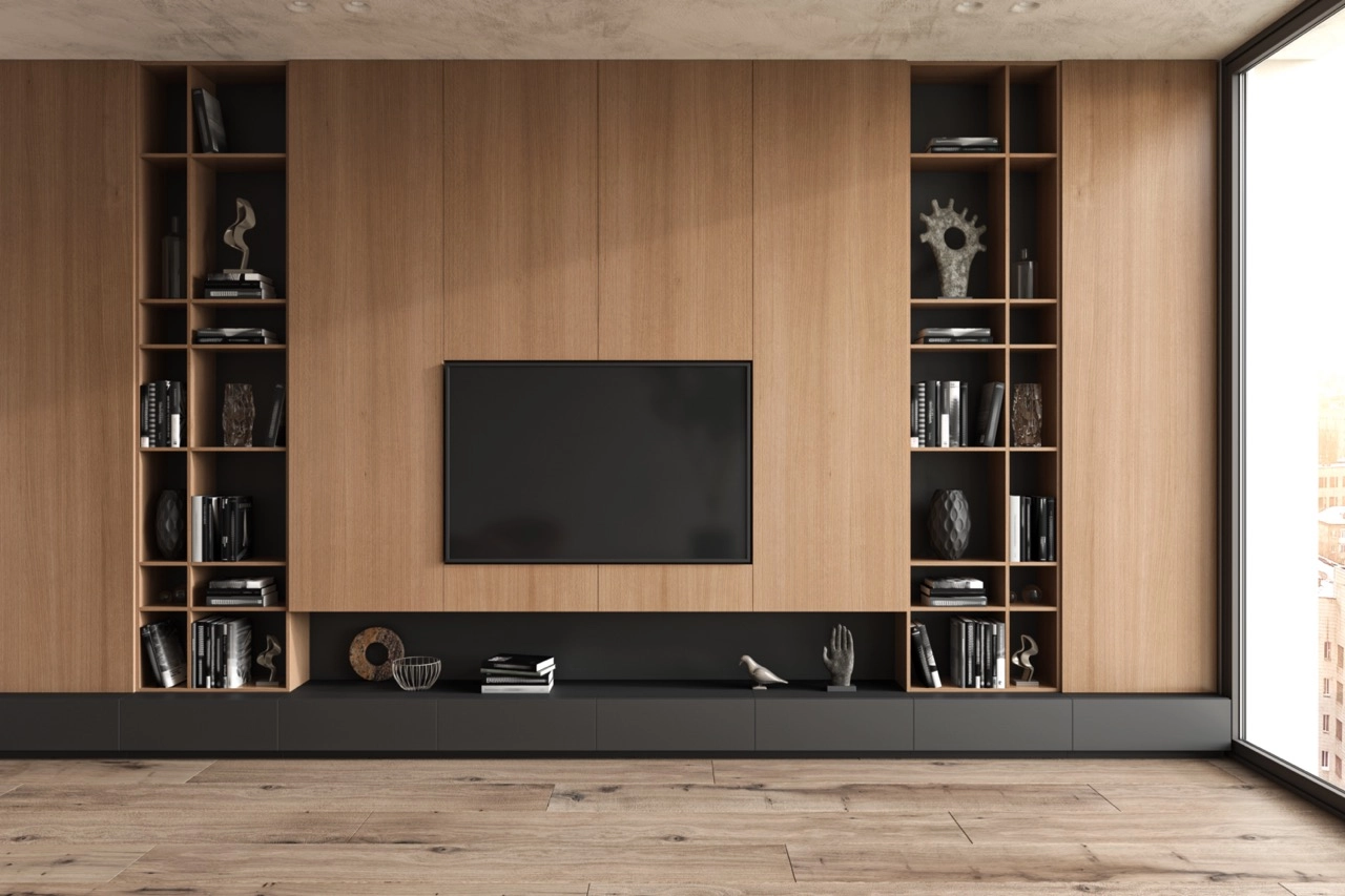 Open Plan Bespoke Media Unit in London