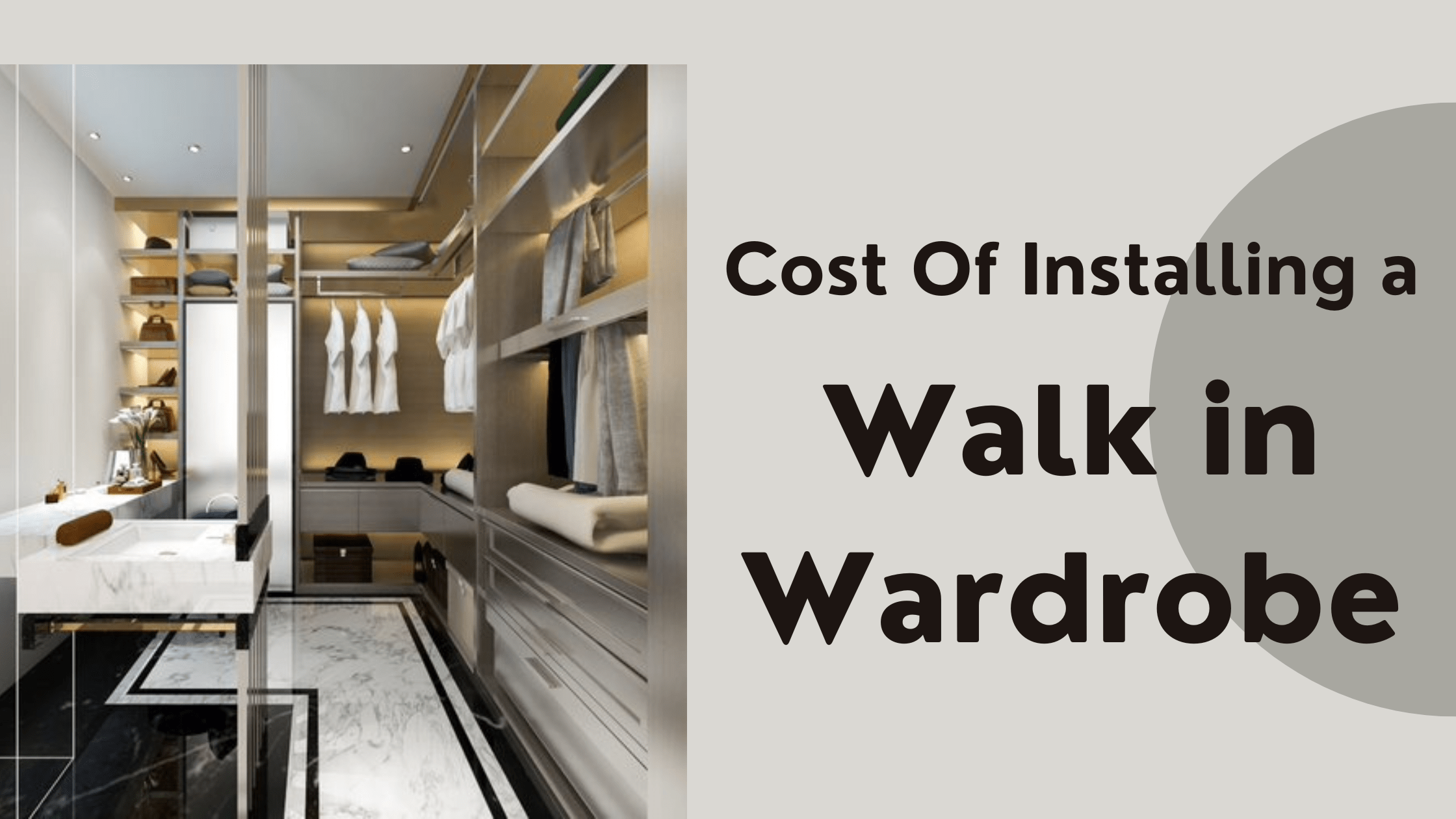 cost of installing fitted walk in wardrobe in london