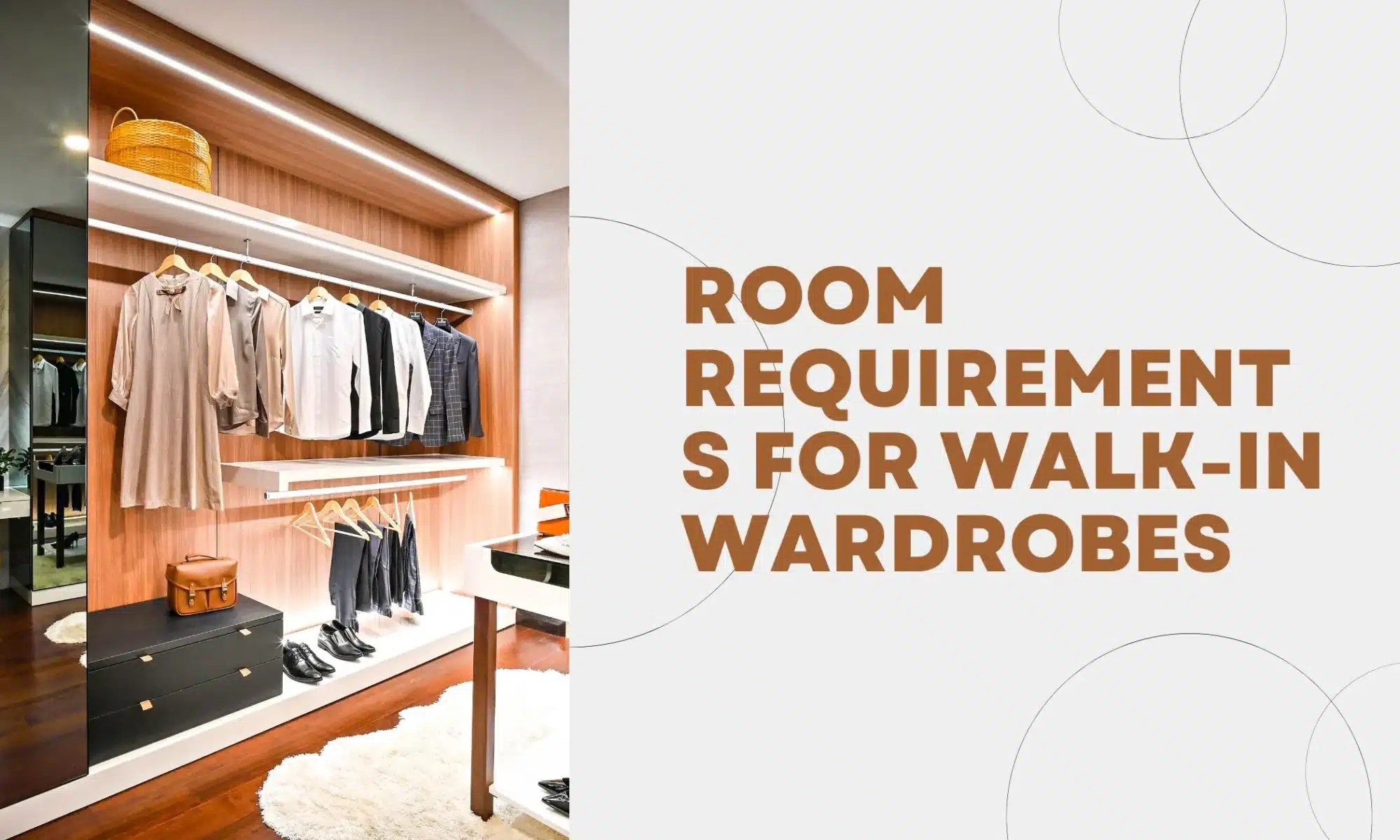 room requirement for walk in wardrobe