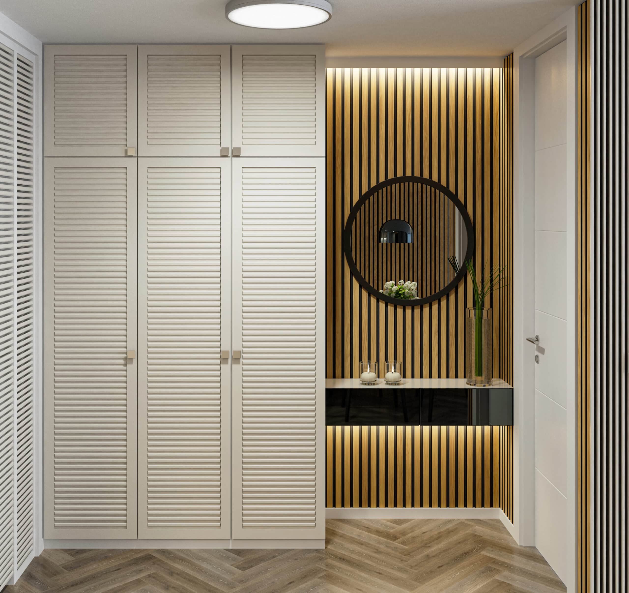 Bespoke Fitted Wardrobe with Vanity Unit – Smart Storage for Compact Spaces